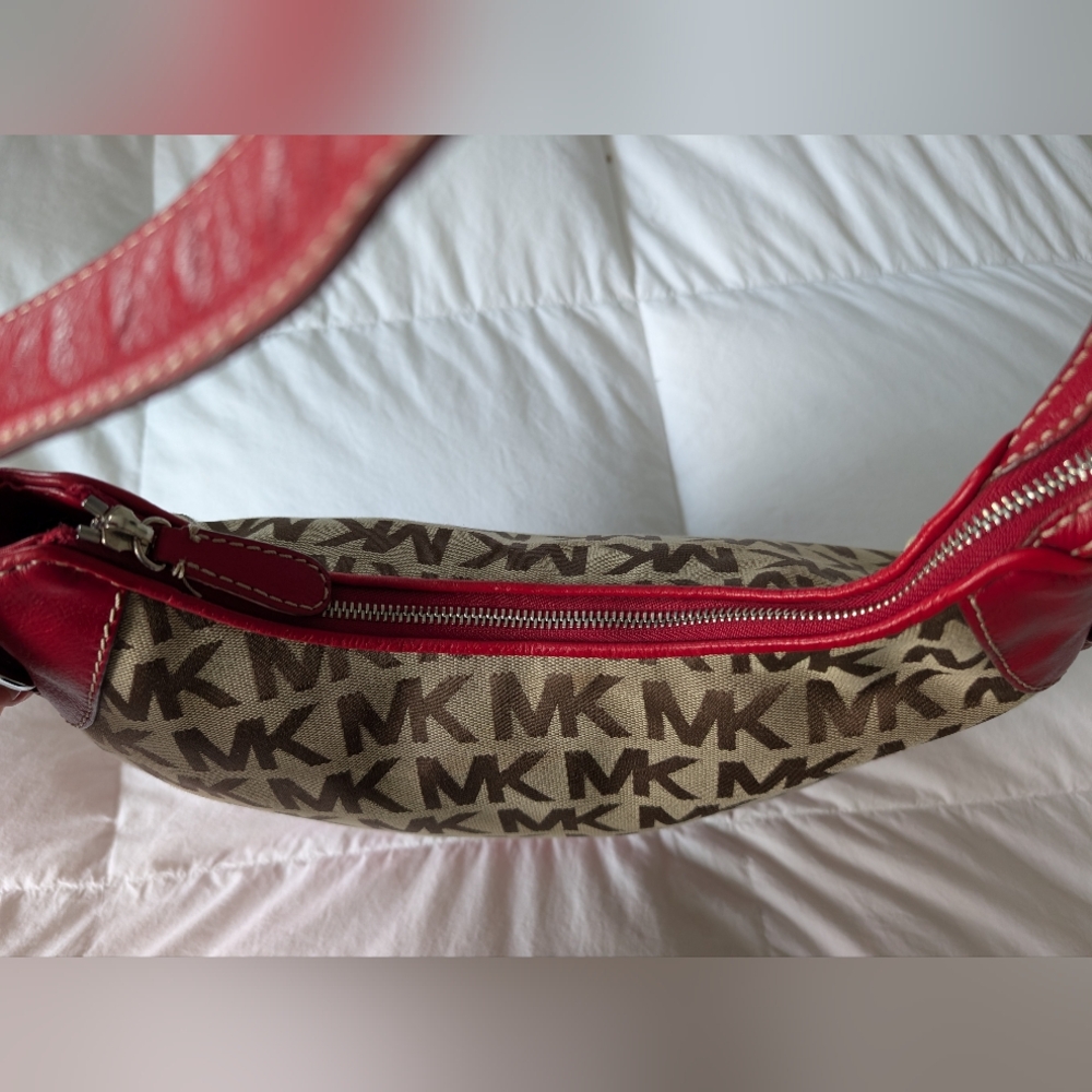 Michael Kors Red and Brown Women's Bag - Picture 3 of 9